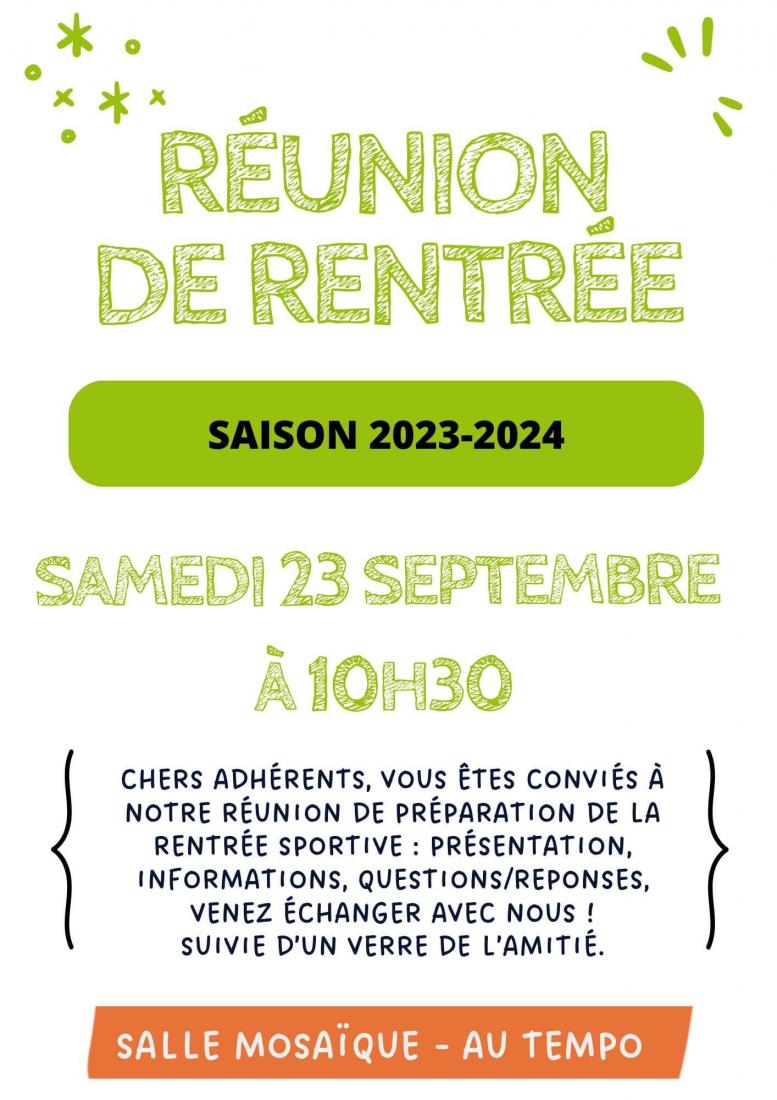 REUNION DE RENTREE