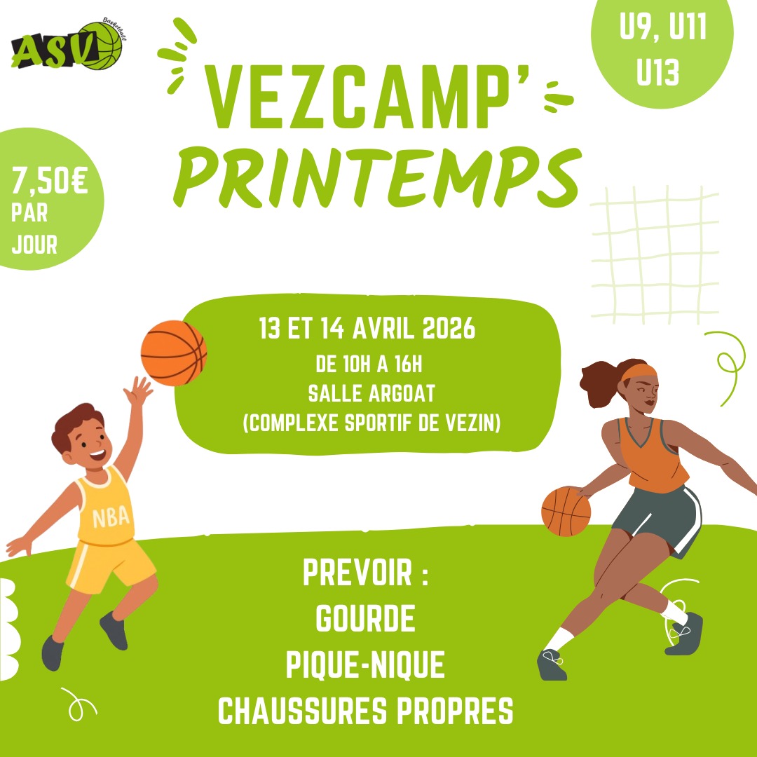 Les inscriptions sont ouvertes pour le VezCamp de Printemps 2026 !