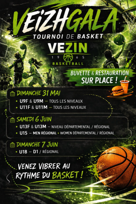 Tournoi VEIZHGALA U13-U15-U18 les 6 et 7 Juin 2026